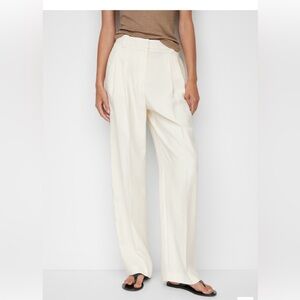 Mango Wideleg Pleated Pants